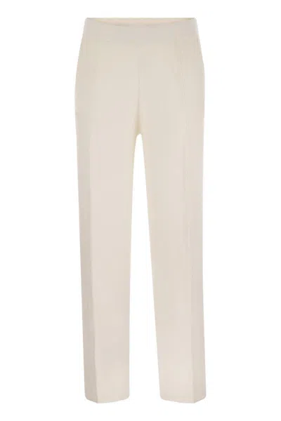 MAX MARA MAX MARA ARNO - VISCOSE AND WOOL TROUSERS