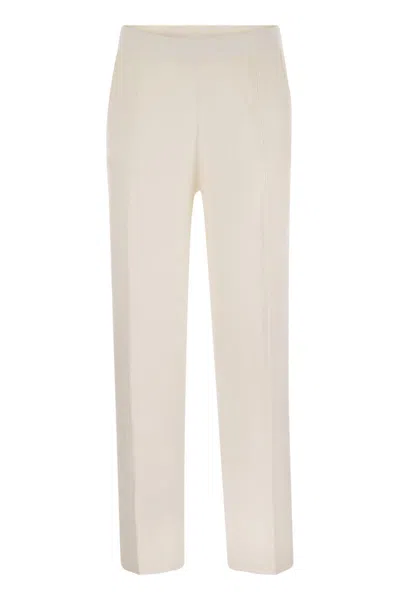 MAX MARA MAX MARA ARNO - VISCOSE AND WOOL TROUSERS