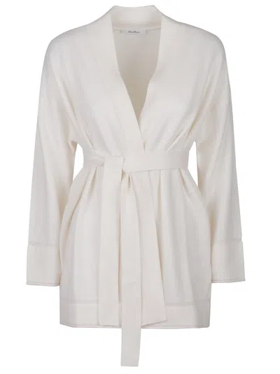 Max Mara Arno Belted Drop In White