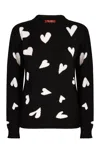 Max Mara Arold Crew-neck Wool Sweater In Black