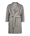 Max Mara Arona Belted Coat In Gray