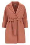 Max Mara Cappotto Ludmilla In Cashmere Rosa Antico Donna