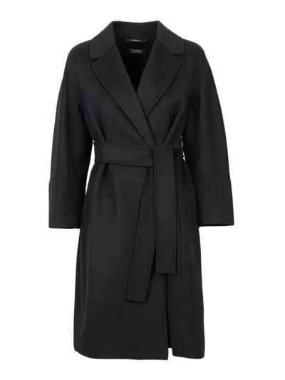 Max Mara Arona Coat In Black