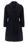 Max Mara 'arona' Coat In Black