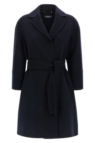Max Mara 'arona' Coat In Black