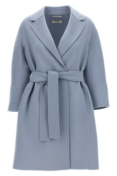 Max Mara Arona Coat In Blue