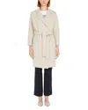 Max Mara Kaki Belted Cashmere Coat In Natural