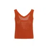Max Mara Arrigo Crochet Top In Yellow