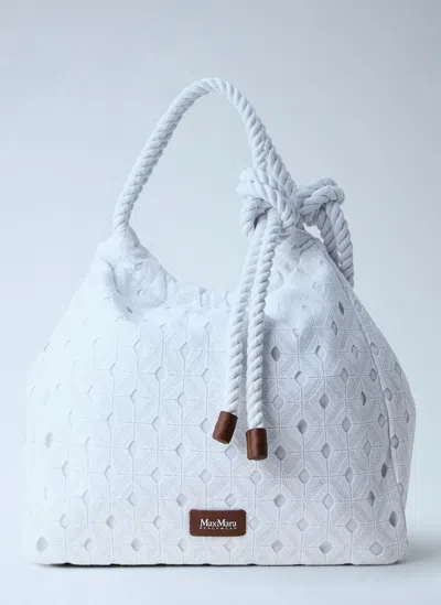 Max Mara Arte Tote Bag In Orange