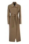 Max Mara Artur Cashmere Dressing Gown Coat In Brown