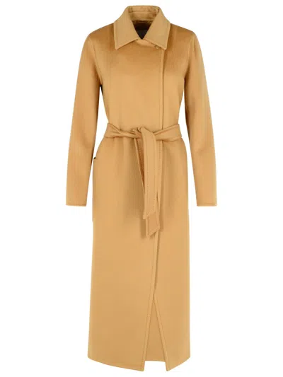 MAX MARA MAX MARA 'ARTUR' BEIGE CASHMERE COAT