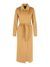 Max Mara Artur Beige Cashmere Coat In Gold