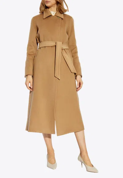 Max Mara Artur Cashmere Coat In Beige