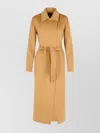 Max Mara Cashmere Coat With Belted Waist And Long Length