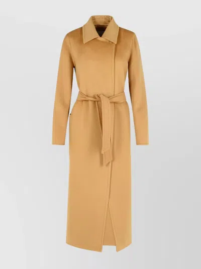 MAX MARA 'ARTUR' CASHMERE COAT BELTED WAIST