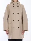 Max Mara Oversized Hooded Coat Patch Pockets