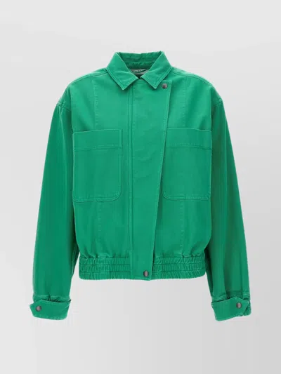 MAX MARA 'ARTURO' CROPPED JACKET WITH ELASTICATED HEM