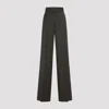 Max Mara Wide Leg Trousers Pleated Front In Green