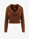 Max Mara Asburg Wool And Cashmere Sweater In Brown