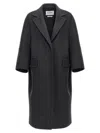 Max Mara Virgin Wool-blend Coat In Gray