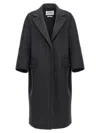 Max Mara Flap-pockets Coat In Black