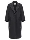 Max Mara Virgin Wool-blend Coat In Gray
