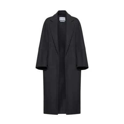 Max Mara Asburgo Wool And Cashmere Coat In Black