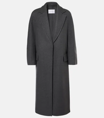 Max Mara Asburgo1234 Wool And Cashmere Coat In Grey