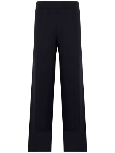 Max Mara Assiro Blue Flared High-waisted Pants