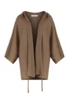 Max Mara Aster Virgin Wool Cardigan In Brown