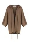 Max Mara Aster Virgin Wool Cardigan In Burgundy