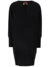 Max Mara Studio Black Cady Asti Dress In Black
