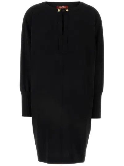 Max Mara Studio Black Cady Asti Dress