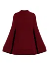 Max Mara Astoria Cape Pocket Mini Dress In Red