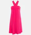Max Mara Astro Off-shoulder Minidress In Fuxia