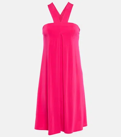 Max Mara Astro Off-shoulder Minidress In Fuxia