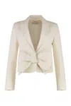 Max Mara Asturie Cotton Jacket In Neutral