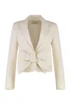 Max Mara Asturie Cotton Jacket In White