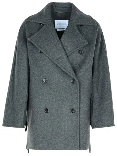 Max Mara Asturie1234 Grey Cashmere Blend Coat