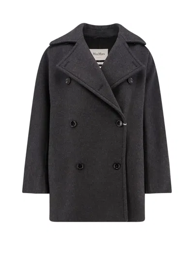 Max Mara Asturie1234 Oversize Virgin Wool And Cashmere Coat In Grey