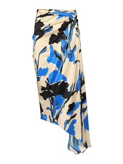 Max Mara Asymmetric Skirt In Multi