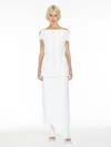 Max Mara Asymmetric Sleeveless Top In White