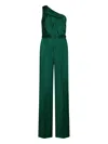 Max Mara Asymmetrical Belt-detail Jumpsuit In Green