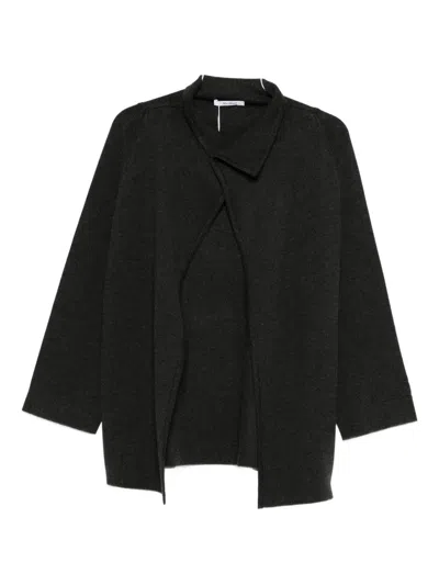 Max Mara Three Quarter Sleeve Jacket In Black