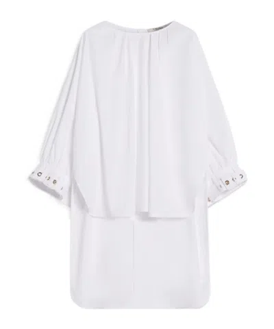 Max Mara Asymmetrical Shirt And Blouse In White