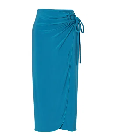 Max Mara Asymmetrical Skirt In Blue
