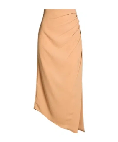 Max Mara Asymmetrical Solid-color Dress In Multi