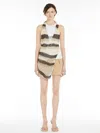 Max Mara Asymmetrical Top In Coffee