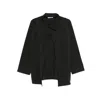 Max Mara Three Quarter Sleeve Jacket In Black