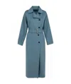 Max Mara Asymmetrically Designed Coat In Blue